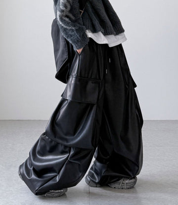 Acro Leather Cargo Pants
